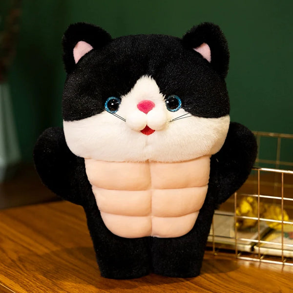 Muscle Cat Plush Toys Stuffed Cat Stuffed Animals Soft Plushie Dolls