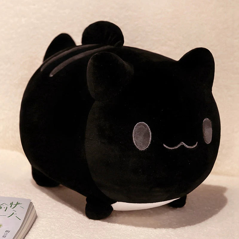Cute Cat Plush Toy Stuffed Fluffy Cat with Fish Tail Kawaii Cat Soft Doll Toy Gift