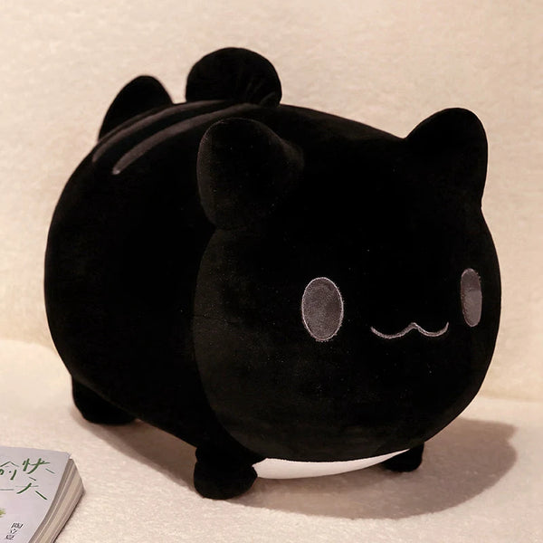 Cute Cat Plush Toy Stuffed Fluffy Cat with Fish Tail Kawaii Cat Soft Doll Toy Gift