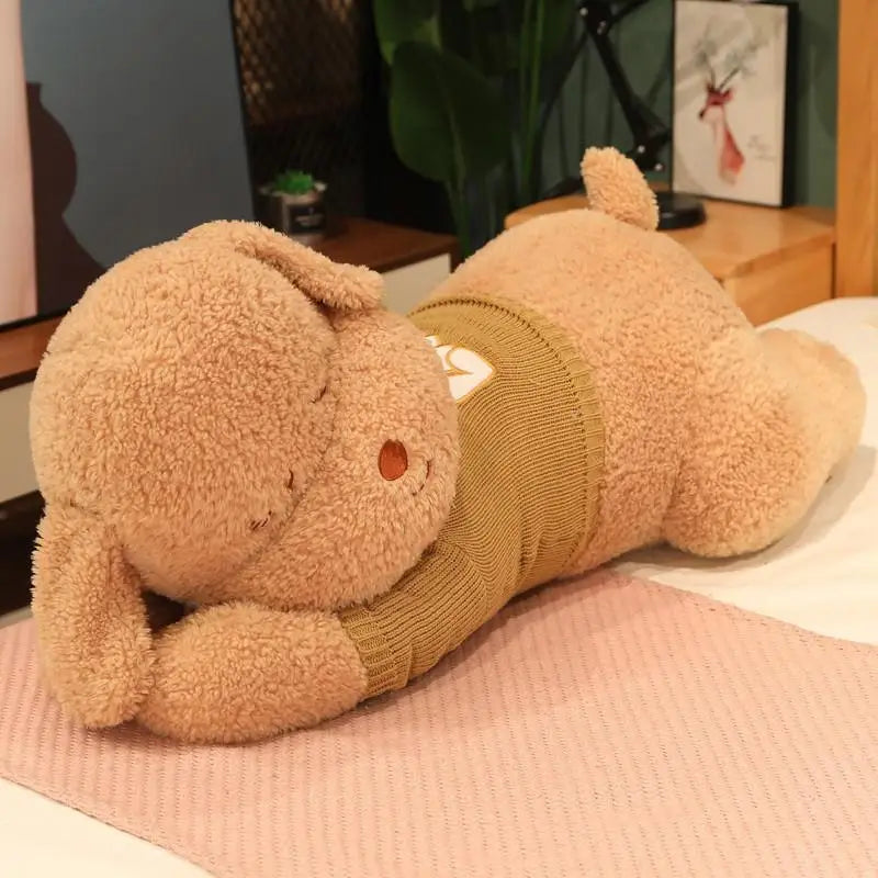 Lovely Giant Size Lying Dog Plush Toy – Soft Stuffed Animal Pillow Gift for Kids