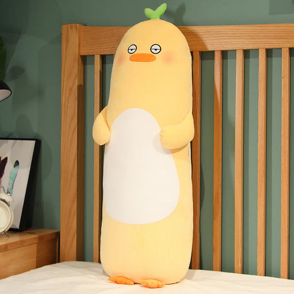 Cartoon Animal Rabbit Bear Duck Chick Plush Toys Stuffed Soft Long Sleep Pillow Doll
