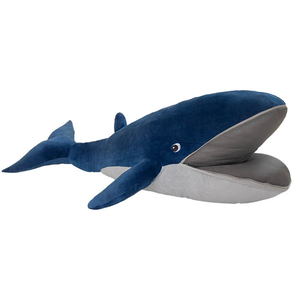 Blue Whale Doll Plush Toy Soft Aquatic Animal Plushie
