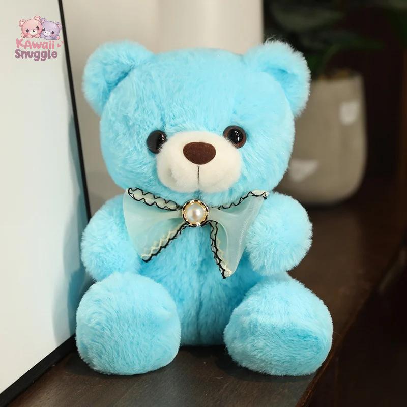 Kawaii Teddy Bear Plush Toys – Your Perfect Snuggle Buddy Blue 20cm Kawaii Snuggle