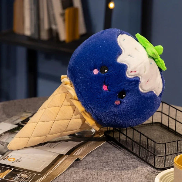 Cartoon Ice cream Plush Toy Stuffed Food Snack ice-cream Cone Pillow Cushion