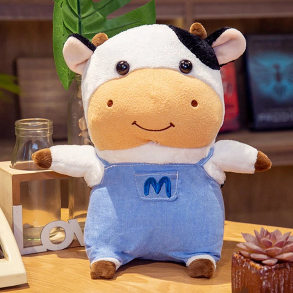 23/30/40cm Kawaii Mini Cow Plush Animals Doll Toys Stuffed Soft Plush Chinese Zodiac Cattle Toys Birthday Gifts Kids Girls Baby Toys
