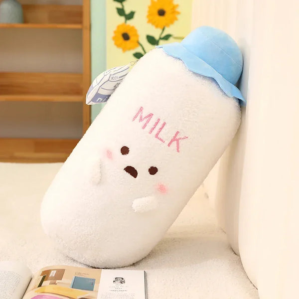 Adorable Milk Bottle Shaped Stuffed Pillow Kawaii Soft Plush Toys Baby's Bottle Doll For Boys And Girls Christmas Birthday Gifts