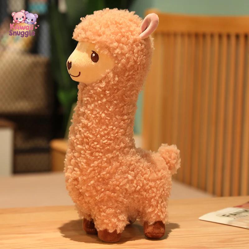 Cute Llama Animal Dolls Lovely Plush Toy – A Snuggly Companion! Brown Kawaii Snuggle