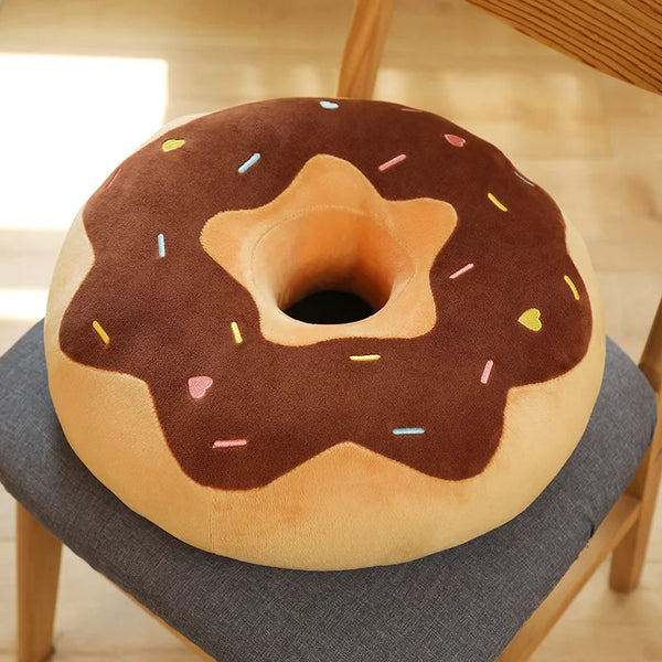 Donut Plush Pillow – Sweet Comfort in Every Hug