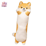 Giant Long Shiba Inu Dog Plush Toy: A Cuddly Companion Brown Kawaii Snuggle