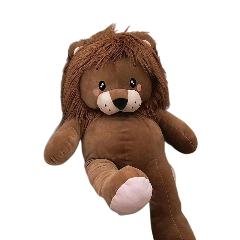Cartoon Lion Plush Toy – Soft, cuddly wild animal doll perfect for gifts and play.