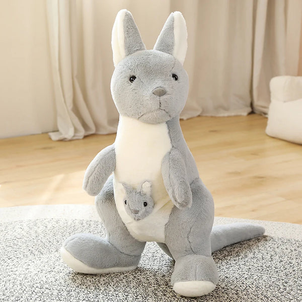 Cute Mother & Child kangaroo Plush Toys Kawaii Big Size Kangaroo Plushie Pillow