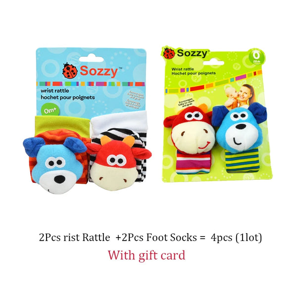 Baby Foot Toys with Rattles: The Sweetest Steps to Smiles and Sensory Fun