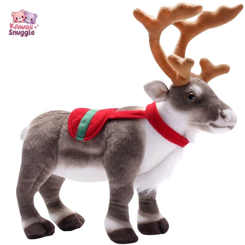 Realistic Reindeer Plush Toy Christmas Deer Plush Doll Elk Soft Toys Christmas Elk Kawaii Snuggle