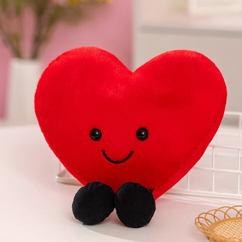Simulation 15-30CM Heart Throw Pillow Stuffed Plush Toys Soft Cartoon Dolls Home Decor Comfortable Funny Gift Birthday Present