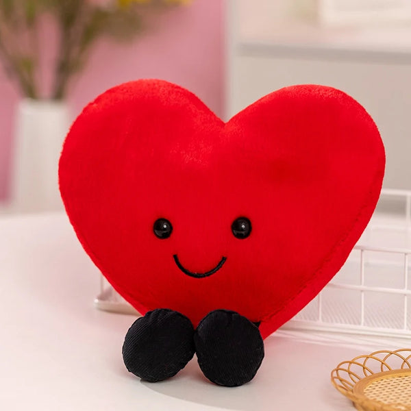 Simulation 15-30CM Heart Throw Pillow Stuffed Plush Toys Soft Cartoon Dolls Home Decor Comfortable Funny Gift Birthday Present