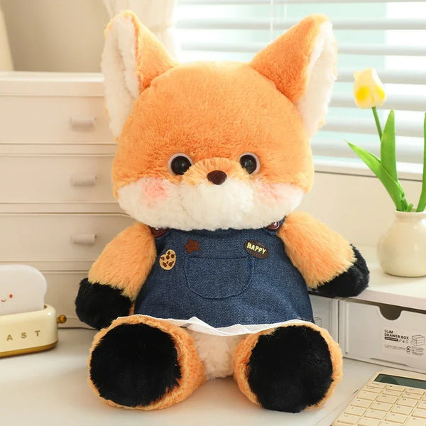 50cm New Kawaii Running Wolf Plush Toys Cartoon Stuffed Animal Lovely Soft Cuddly Baby Plushie Doll Toy for Girls Gift Decor