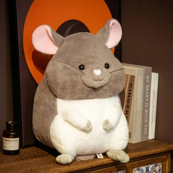 35/45cm Adorable Hamsters Stuffed Doll Grey White Mouse Plush Soft Guinea Pig Xmas Gift