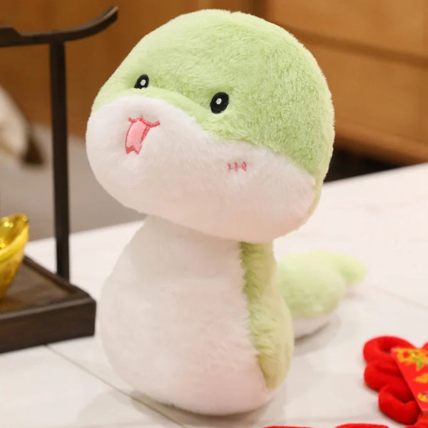 Cuddly Snake Wearing Bib – Snuggles With a Twist of Whimsy