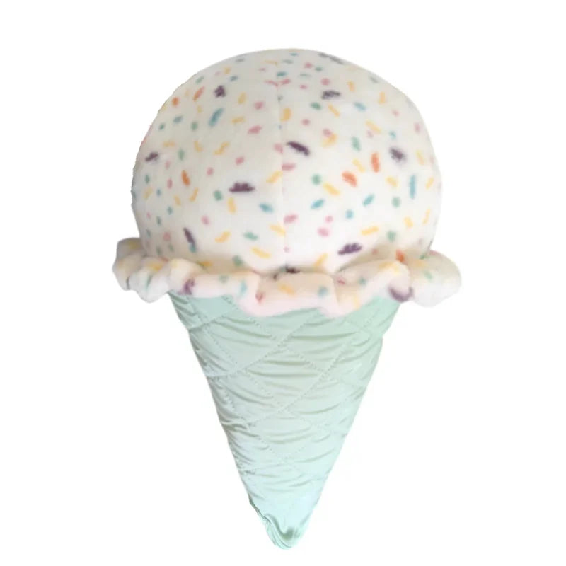 Sweeten Your Space with the Cartoon Ice-Cream Cone Plush Pillow