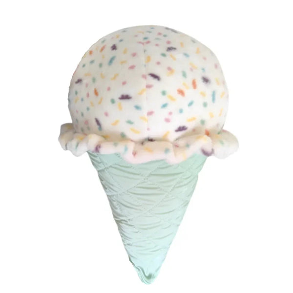 Sweeten Your Space with the Cartoon Ice-Cream Cone Plush Pillow