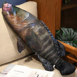 Giant Simulation Trout Fish Plush Toy: A Whimsical Ocean Adventure Grouper Kawaii Snuggle