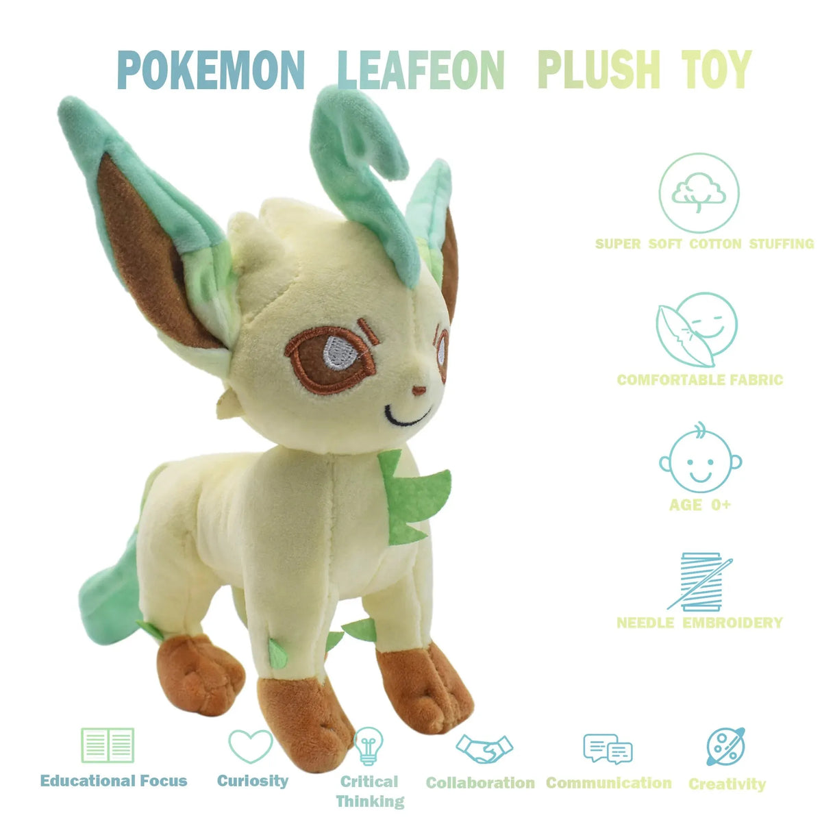 Leafeon Vaporeon Glaceon Sylveon Plush Toys – Where Fantasy Meets Cuddles