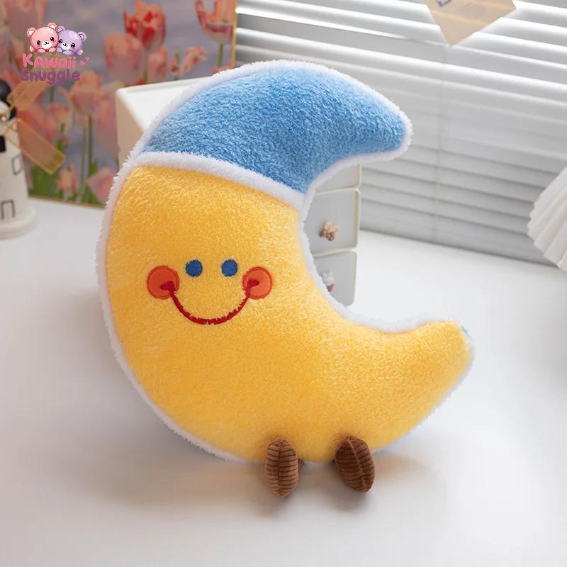 New Cartoon Sun Moon Star Cloud With Legs Soft Plush Toy Moon 45cm Kawaii Snuggle