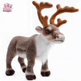 Realistic Reindeer Plush Toy Christmas Deer Plush Doll Elk Soft Toys Only Elk Kawaii Snuggle