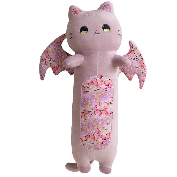 New Pink Sakura Cat Plush Toy – Flying Wings Bat Stuffed Doll