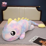 Kawaii Giant Colorful Dinosaur Plush Pillow – Soft Stuffed Dino Cushion PURPLE Kawaii Snuggle