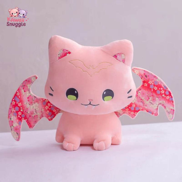 Japanese Sakura Cat Flying Wings A Whimsical Touch of Magic Pink Kawaii Snuggle