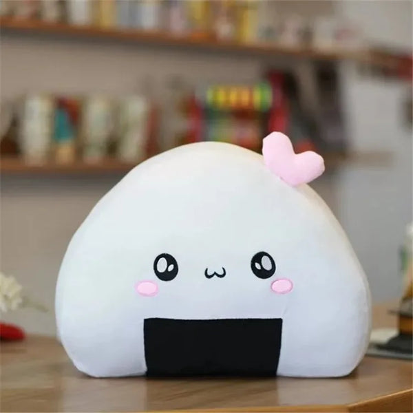 Kawaii Soft Rice Ball Cushion – A Tiny Slice of Cozy Japan