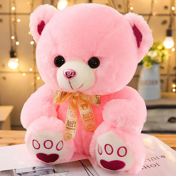 Big Huggale High Quality Teddy Bear with Bow Toy Cute Cartoon Ribbon Teddy Bear Plush Toys Stuffed Plush Animals Bear Doll Birthday Gift For Kids