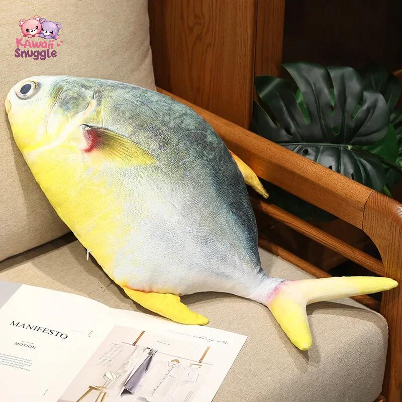 Giant Simulation Trout Fish Plush Toy: A Whimsical Ocean Adventure Pomfret Kawaii Snuggle