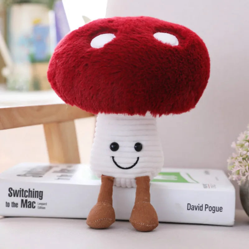 1Kawaii Mushroom Plush Toys Stuffed Vegetable Plants Stuffed Plush Mushroom