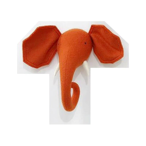 3D Zebra/Elephant/Giraffe Animal Head Wall Mount Children Stuffed Toys Kids Room Wall Home Decoration Accessories Birthday Gifts