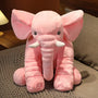 1Cute Plush Elephant Doll Toy Kids Play Back Cushion Cute Stuffed Elephant
