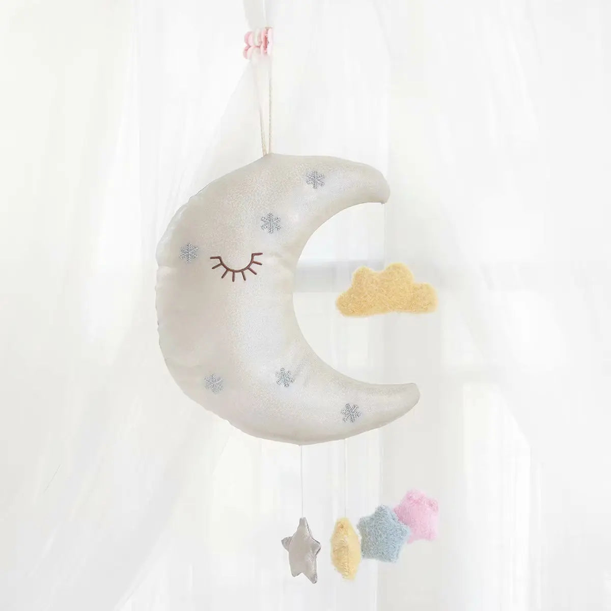 Cute Cloud Moon Rain Drops Plush Toys Wall Hanging – A Whimsy of Weather and Wonder