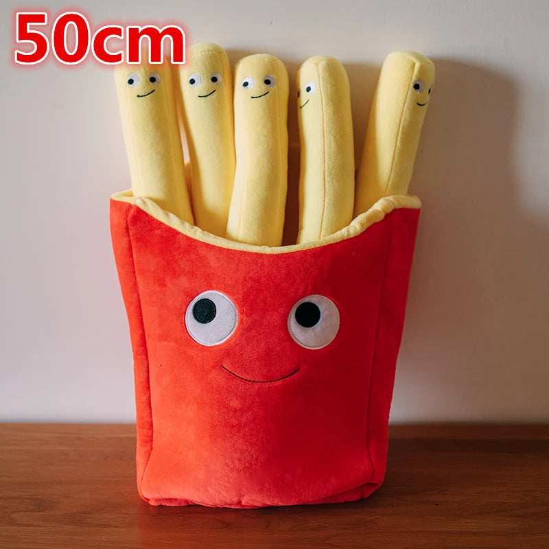 French Fries and Pizza Plush Pillows – Fun Food Cushions for Kids