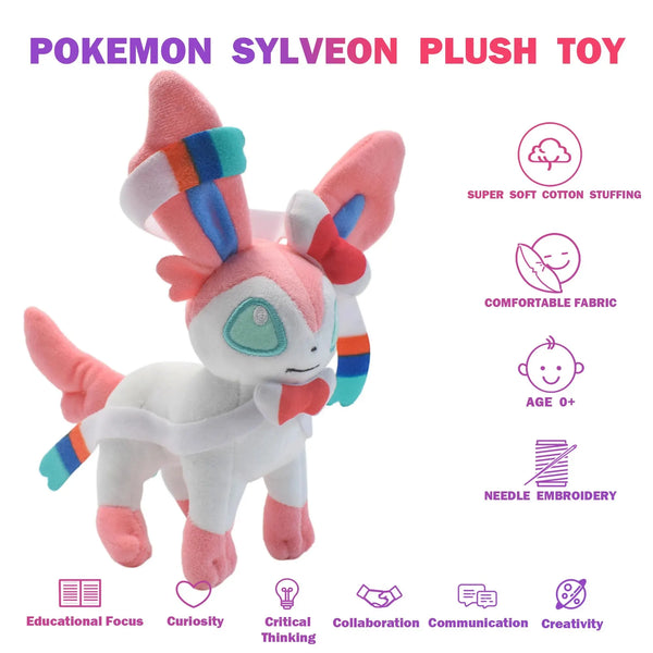 Leafeon Vaporeon Glaceon Sylveon Plush Toys – Where Fantasy Meets Cuddles