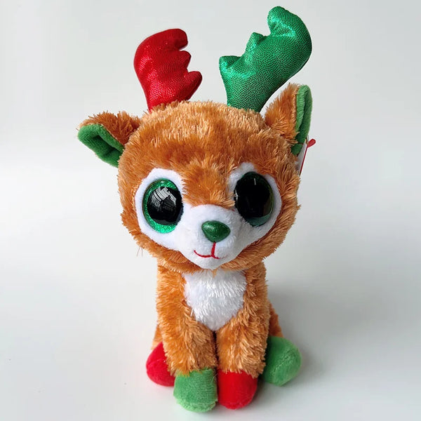 Beanie Christmas Plush Doll Elk Snowman Unicorn Santa Stuffed Plush Toy Animal