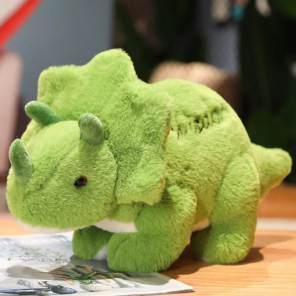Cuddly Dinosaur Triceratops Stuffed Toy – A Prehistoric Pal for Modern Hugs