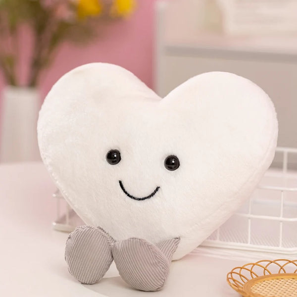 Simulation 15-30CM Heart Throw Pillow Stuffed Plush Toys Soft Cartoon Dolls Home Decor Comfortable Funny Gift Birthday Present