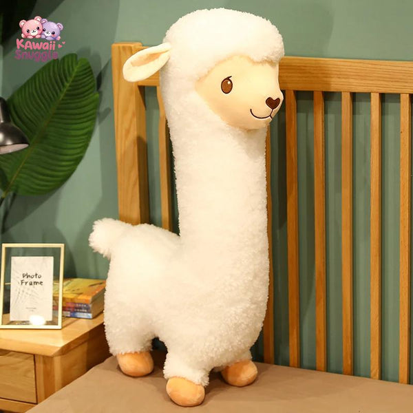 Cute Llama Animal Dolls Lovely Plush Toy – A Snuggly Companion! WHITE Kawaii Snuggle