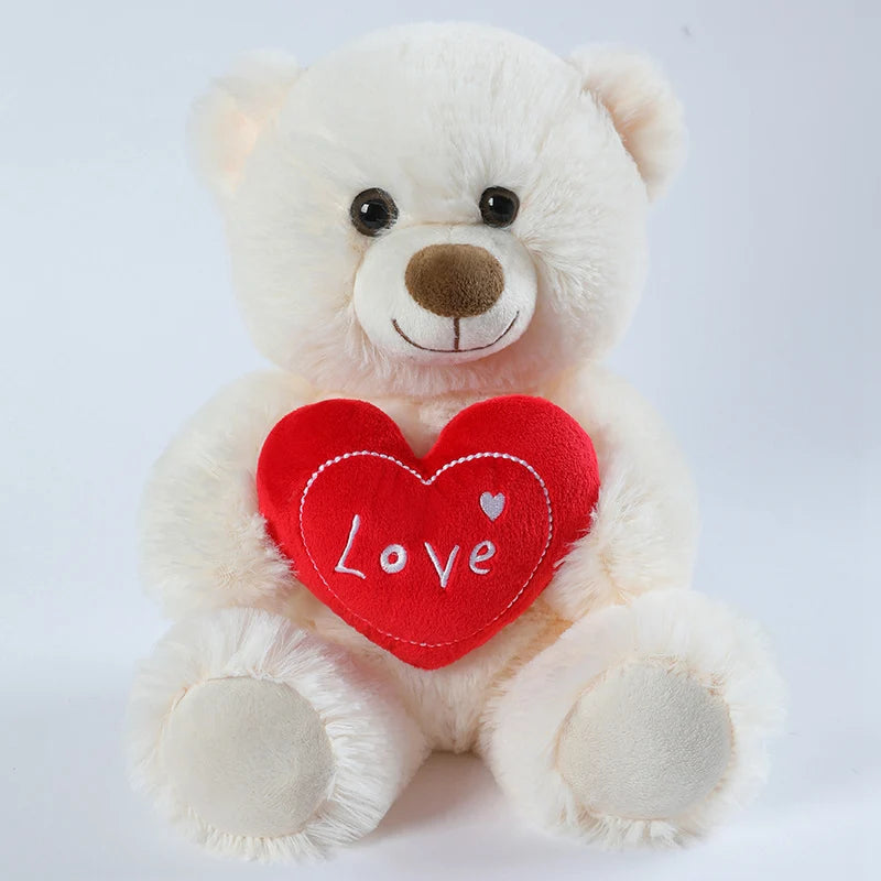 Cute Heart Bear Dog Plush Toy – A Hug Full of Love