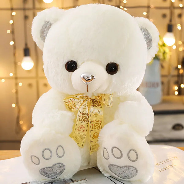 Big Huggale High Quality Teddy Bear with Bow Toy Cute Cartoon Ribbon Teddy Bear Plush Toys Stuffed Plush Animals Bear Doll Birthday Gift For Kids