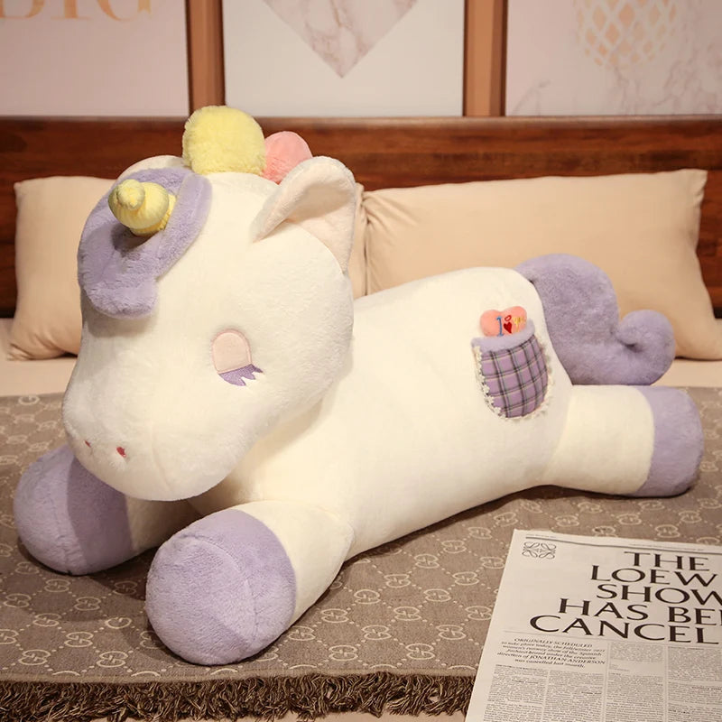 Kawaii Lying Unicorn Plush Toy Soft Stuffed Unicorn