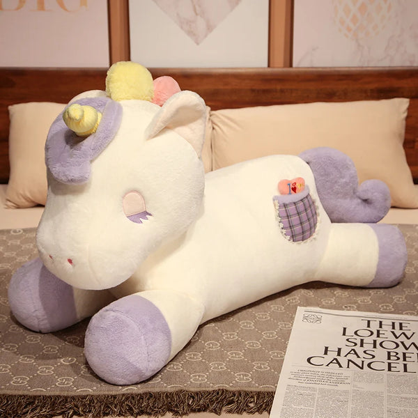 Kawaii Lying Unicorn Plush Toy Soft Stuffed Unicorn