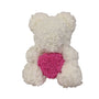 Artificial Rose Heart Teddy Bear Handmade Bear