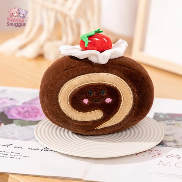 Colorful Cake Plush Pillow Toys – A Sweet Treat for Cozy Moments black 14cmX10cm Kawaii Snuggle